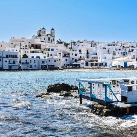 Άποψη της περιοχής της Νάουσας στην Πάροι