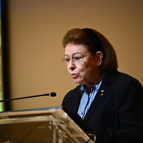 Η υπουργός Πολιτισμού, Λίνα Μενδώνη