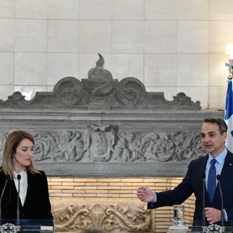 Κυριάκος Μητσοτάκης - Ρομπέρτα Μέτσολα: Κοινές δηλώσεις