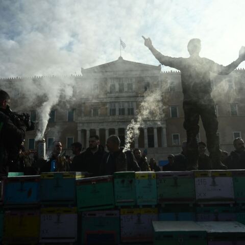 Η συγκέντρωση των μελισσοκόμων στο Σύνταγμα σε εικόνες