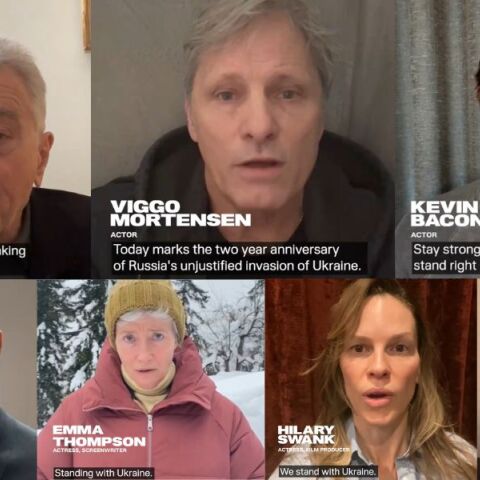 Ουκρανία: Διάσημοι στέλνουν μήνυμα στήριξης με αφορμή τα 2 χρόνια από τη ρωσική εισβολή - Με Ντε Νίρο, Βίγκο Μόρτενσεν, Έμα Τόμσον. 