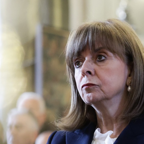 Η Πρόεδρος της Δημοκρατίας, Κατερίνα Σακελλαροπούλου