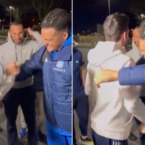 Η υποδοχή του Μίλτου Τεντόγλου στον Εμμανουήλ Καραλή