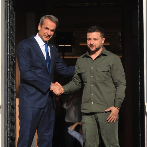 Κυριάκος Μητσοτάκης - Βολοντίμιρ Ζελένσκι