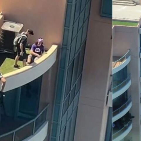 «Κόβουν» την ανάσα οι τρεις έφηβοι σε κορυφή πολυκατοικίας 37 ορόφων στην Αυστραλία