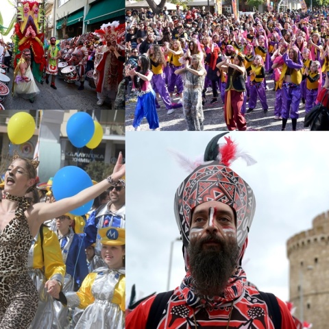 Εικόνες από τα καρναβάλια του περασμένου Σαββατοκύριακου