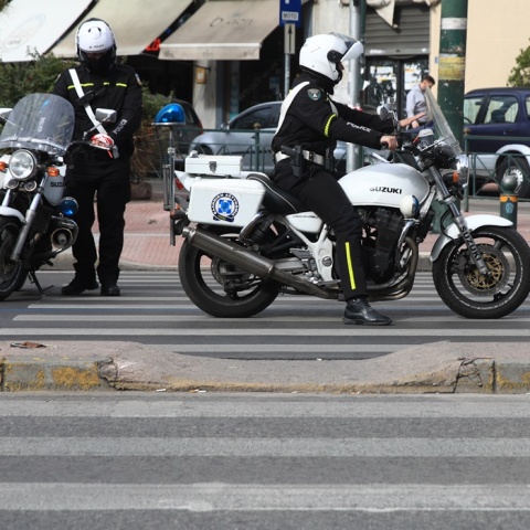 Μοτοσικλετιστές τροχονόμοι