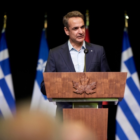 O Κυριάκος Μητσοτάκης στο Economic Club of Canada