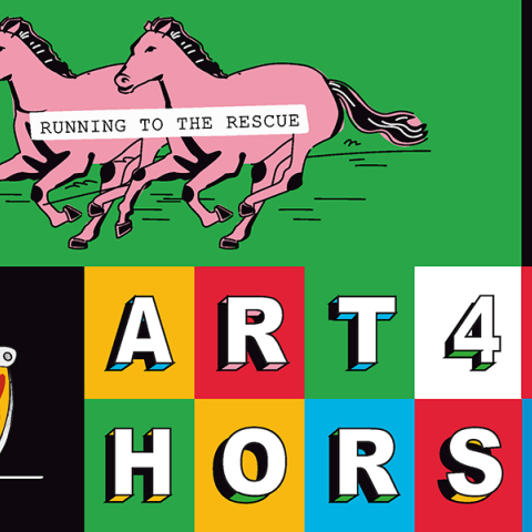 Η street art έκθεση για τη διάσωση των αδέσποτων αλόγων του Υμηττού με τη συμμετοχή 40 καλλιτεχνών.