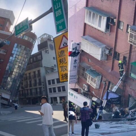 Τουλάχιστον 4 νεκροί και 50 τραυματίες από τον σεισμό 7,5 Ρίχτερ στην Ταϊβάν