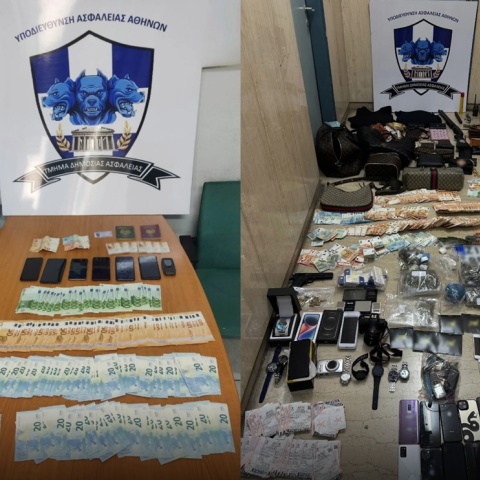 Κλοπιμαία μετά την κατάσχεσή τους από την αστυνομία στο πλαίσιο σύλληψης συμμοριών που δρούσαν στην Αττική