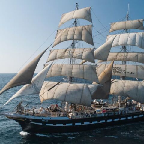 Το ιστιοφόρο «Belem»  στη θάλασσα