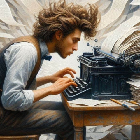 Γράφοντας ένα μυθιστόρημα με νοικιασμένη γραφομηχανή 