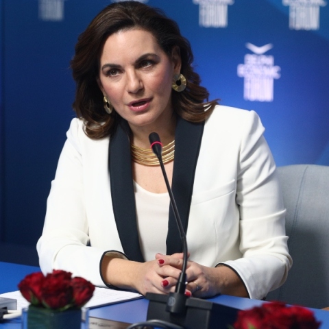 Η υπουργός τουρισμού Όλγα Κεφαλογιάννη