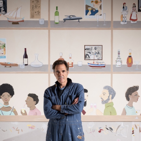 Συνέντευξη Κωνσταντίνου Κακανιά για το έργο του στο Amber Cellar Bar & Restaurant του νέου ξενοδοχείου Mitsis N'U Piraeus Port 