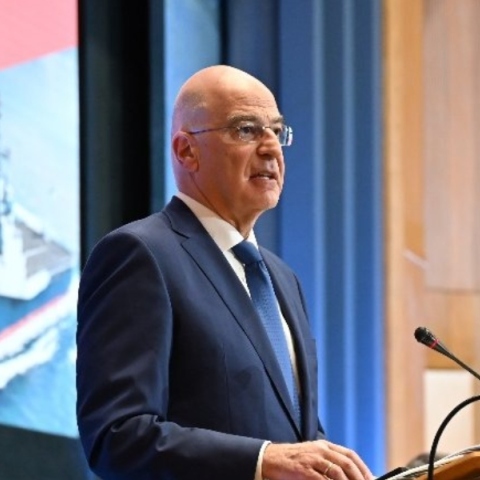 O Nίκος Δένδιας στο 1ο Συνέδριο Θαλάσσιας Ασφάλειας