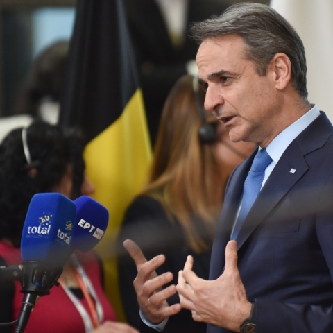 Ο Κυριάκος Μητσοτάκης αναφέρθηκε από τις Βρυξέλλες στη Μέση Ανατολή