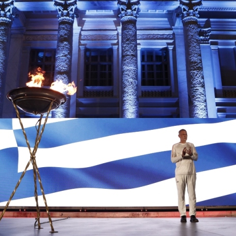 Ο Πειραιάς υποδέχτηκε την Ολυμπιακή Φλόγα 