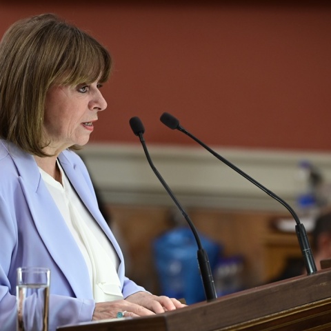 Η Πρόεδρος της Δημοκρατίας, Κατερίνα Σακελλαροπούλου