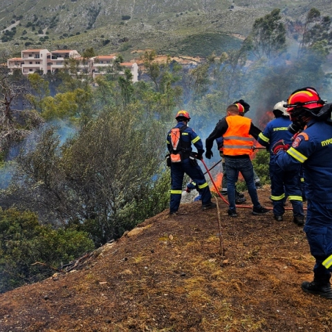 Χανιά: Χωρίς ενεργό μέτωπο η φωτιά