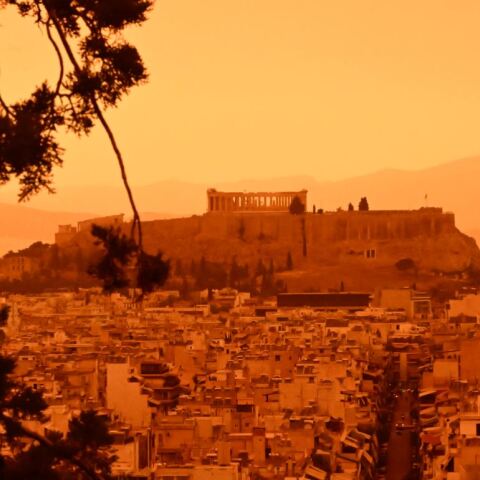 Αφρικανική σκόνη πάνω από την Ακρόπολη