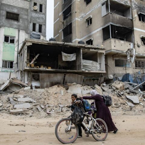 Κατεστραμμένα κτίρια στην Παλαιστίνη