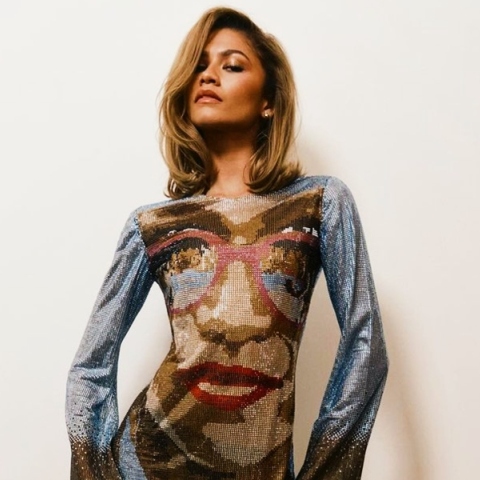 Η Zendaya με φόρεμα Celia Kritharioti 