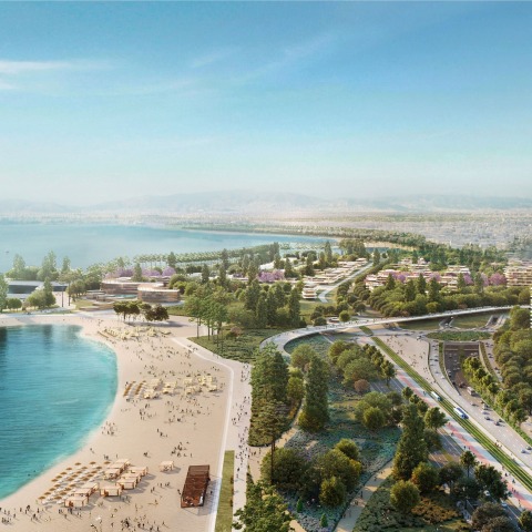 Μακέτα για το έργο της Lamda Development στο Ελληνικό