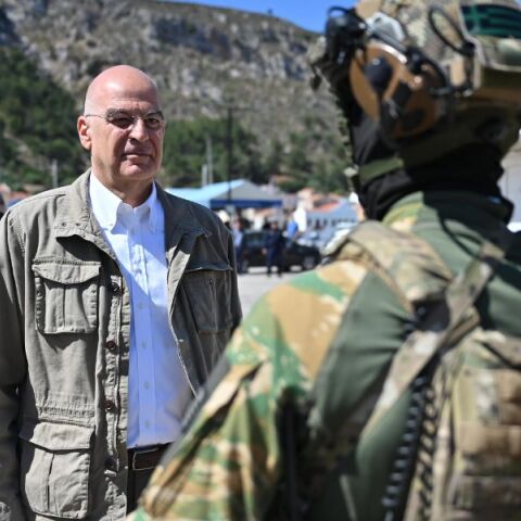 Νίκος Δένδιας: Στην πυραυλάκατο «Κρυσταλλίδης» και στη Διοίκηση Άμυνας Νήσου Μεγίστης ο υπουργός Εθνικής Άμυνας - Ευχές για το Πάσχα.