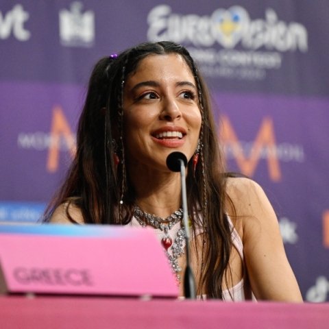 H Μαρίνα Σάττι στη συνέντευξη τύπου