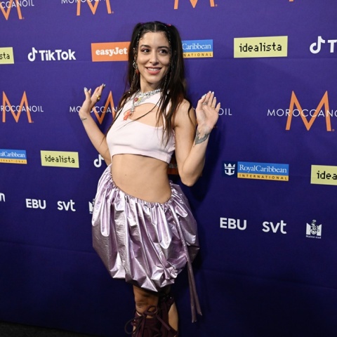 Η Μαρίνα Σάττι στον χώρο της Eurovision 2024