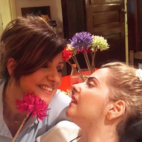 Η Σπυριδούλα Φατούρου με την κόρη της, Άσπα