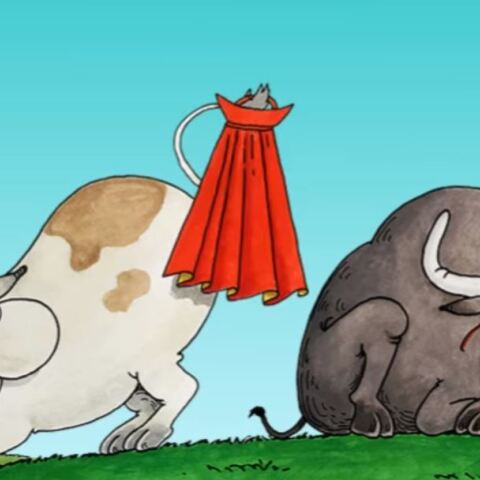 Αρκάς: Η ερωτική «καλημέρα» με την αγελάδα και τον ταύρο