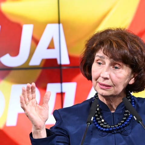 Η νέα πρόεδρος της Βόρειας Μακεδονίας, Γκορντάνα Σιλιάνοφσκα