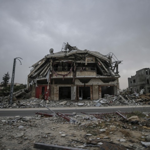 Βομβαρδισμένο σπίτι στη Γάζα