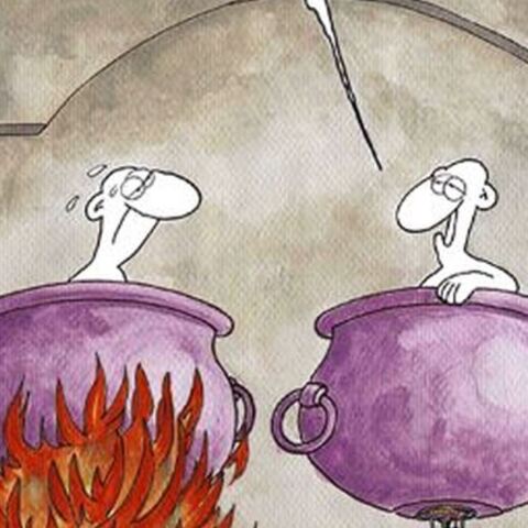 Ο Αρκάς λέει «Καλημέρα» από τα καζάνια της κόλασης - Το σημερινό σκίτσο του