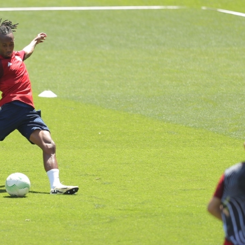 Η προπόνηση της ομάδας στο Γ. Καραϊσκάκης