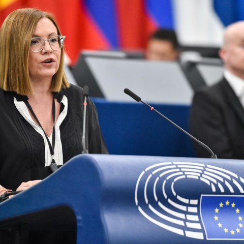 Η υποψήφια Ευρωβουλεύτρια της Νέας Δημοκρατίας, Μαρία Σπυράκη