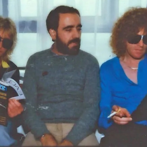 Mick Ronson, Ian Hunter με τον Γιάννη Πετρίδη