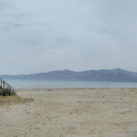 Η παραλία του Σχινιά - Στα 150 μέτρα από την ακτή βρέθηκε το πτώμα