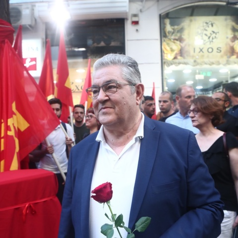 Ο Γ.Γ. του ΚΚΕ, Δημήτρης Κουτσούμπας