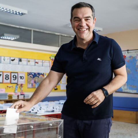 Ευρωεκλογές 2024: Στην Κυψέλη ψήφισε ο Αλέξης Τσίπρας