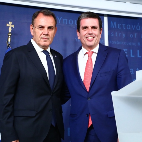 Τελετή παράδοσης παραλαβής στο Υπουργείο Μετανάστευσης και Ασύλου