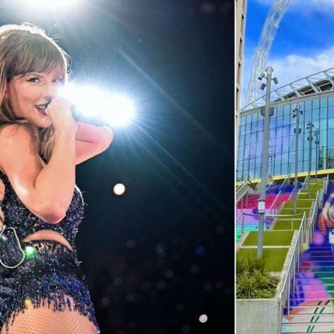 Τέιλορ Σουίφτ: Καλλιτέχνης δημιούργησε γιγάντιο γκράφιτι της Αμερικανίδας ποπ σταρ στα σκαλιά του Γουέμπλεϊ - Προσελκύει μεγάλο αριθμό θαυμαστών.