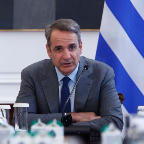 Κυριάκος Μητσοτάκης στο υπουργικό