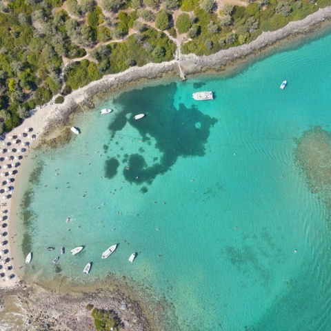 Λιναδονήσια Ευβοίας από ψηλά