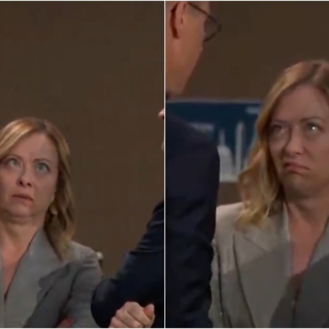 Γκριμάτσες Μελόνι για την αργοπορία του Μπάιντεν στη Σύνοδο του ΝΑΤΟ