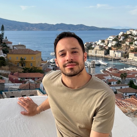 Ο Φώτης Ζαπαντιώτης στην Ύδρα