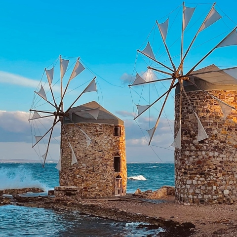 Χίος: ανεμόμυλοι