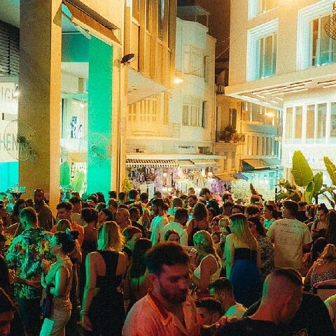 Bar in front of the bar